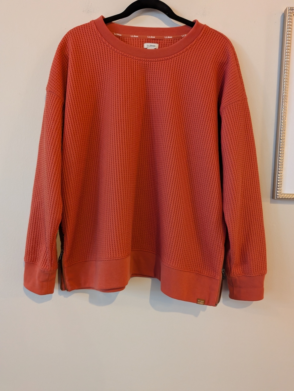 L.L. Bean Women's Birchwood Brushed Waffle Top, Sz. XLP